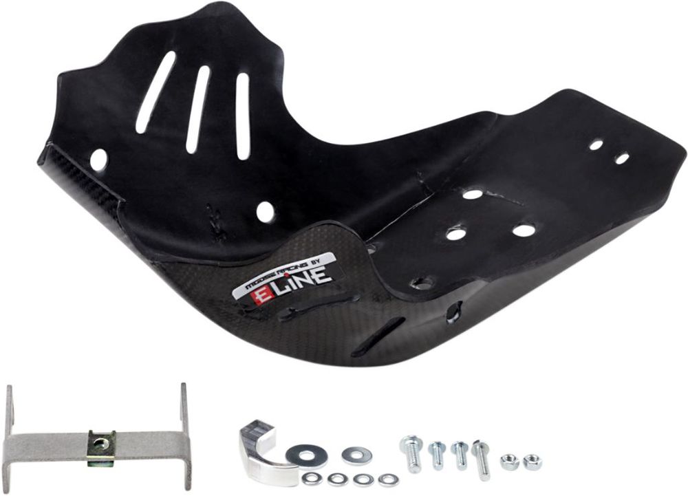 MOOSE RACING ムースレーシング ELINEカーボンファイバースキッドプレート[0506-1350] FX 450 HUSQVARNA ハスクバーナ アンダーガード・スキッドプレート フレーム