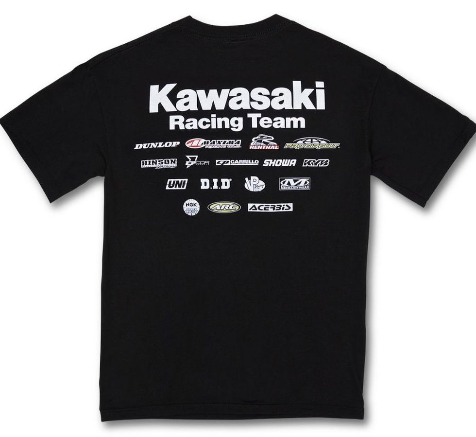 US KAWASAKI 北米カワサキ純正アクセサリー Youth Kawasaki レーシングチームキッズTシャツ