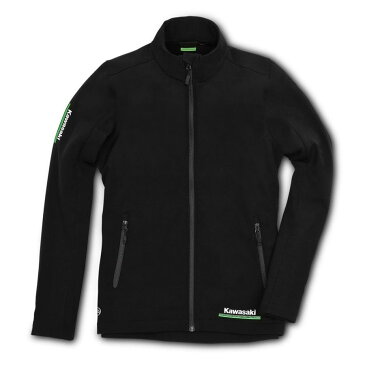 US KAWASAKI 北米カワサキ純正アクセサリー Women’s Kawasaki 3 グリーンライン レディースソフトシェルジャケット サイズ：XL