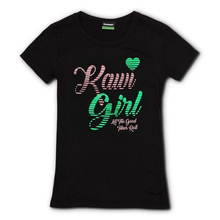 US KAWASAKI 北米カワサキ純正アクセサリー Women’s Kawi Girl レディースTシャツ サイズ：LG