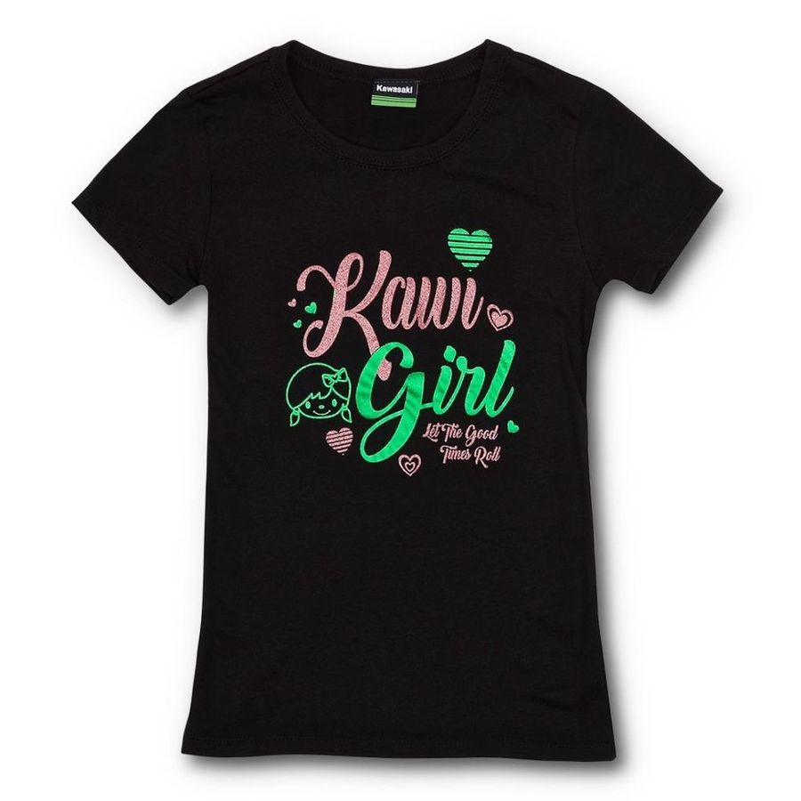 US KAWASAKI 北米カワサキ純正アクセサリー Youth Kawi Girl キッズTシャツ サイズ：MD