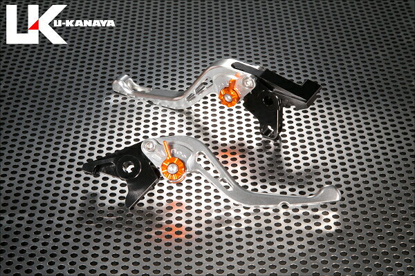 U-KANAYA ユーカナヤ GPタイプ アルミビレットレバーセット エリミネーター 750 エリミネーター1000 エリミネーター900 KAWASAKI カワサキ ブレーキ・クラッチレバーセット ハンドル周辺パーツ ハンドル レバーカラー：シルバー / アジャスターカラー：シルバー
