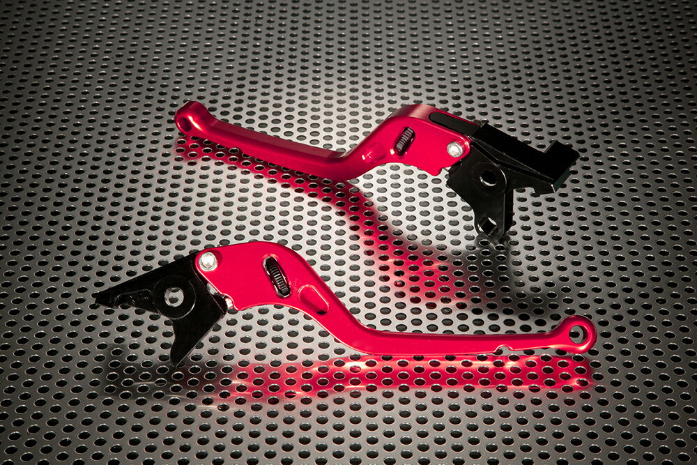 U-KANAYA ユーカナヤ ホイールタイプ アルミビレットレバーセット アジャスターカラー：ブラック サイズ：約177mm(ロングタイプ) レバーカラー：レッド PAUL SMART1000LE