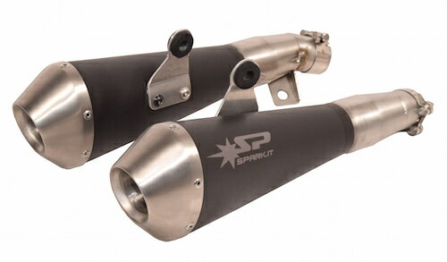 SPARK EXHAUST スパーク マフラー メガホン スリップオンサイレンサー【Megaphone Slip-on】 Bonneville T100 (05-15)
