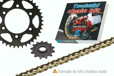 ツバキ チェーン Tsubaki Chain kit KAWASAKI GPZ550 (530-type OMEGA ORS)【ヨーロッパ直輸入品】 14 45 GPZ550 (550) 81-83