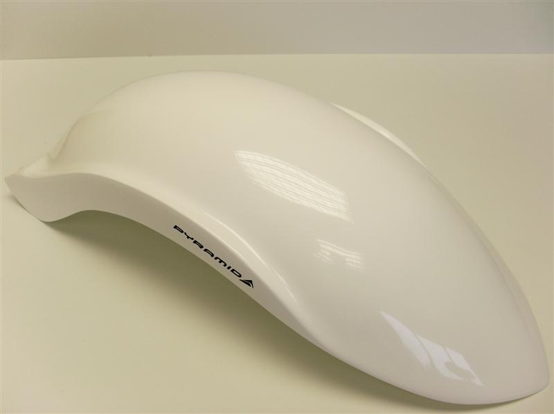 Pyramid Plastics ピラミッドプラスチック リアフェンダー + NTX(ホワイト)(White Hugger NTX) STELVIO ALL MOTOGUZZI モトグッチ フェンダー関連 外装