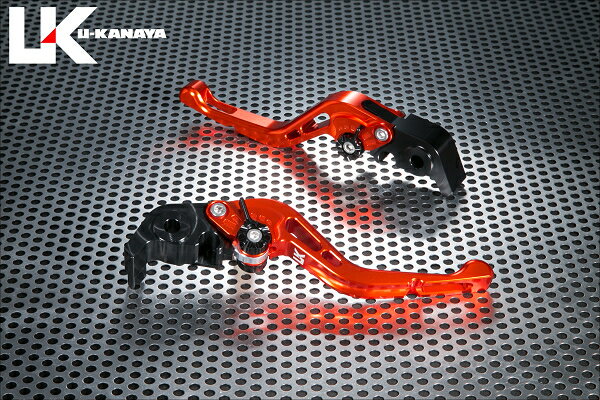 U-KANAYA ユーカナヤ GPタイプ アルミビレットレバーセット 749R 749 999 DUCATI ドゥカティ ブレーキ・クラッチレバーセット ハンドル周辺パーツ ハンドル レバーカラー：オレンジ / アジャスターカラー：ゴールド / レバータイプ：ショート(レバー部全長：約145mm)