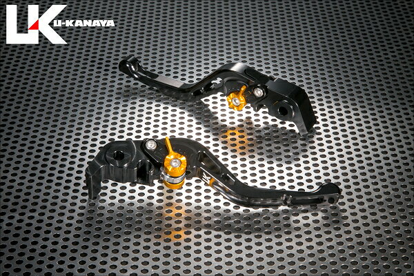U-KANAYA ユーカナヤ GPタイプ アルミビレットレバーセット Multistrada 1200S 1200 DUCATI ドゥカティ ブレーキ・クラッチレバーセット ハンドル周辺パーツ ハンドル レバーカラー：ブラック / アジャスターカラー：グリーン