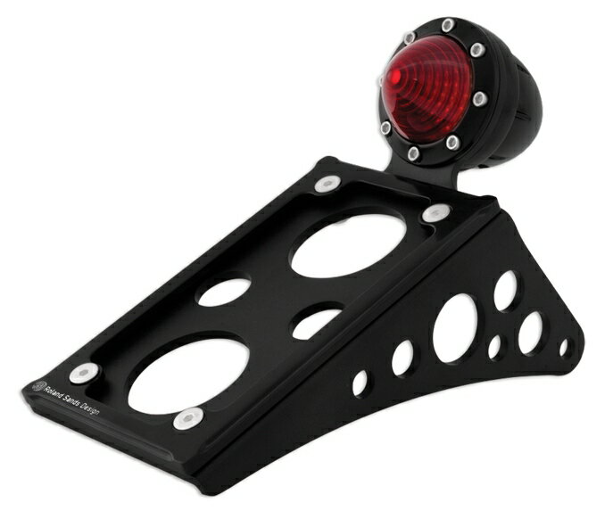 Roland Sands Design ローランドサンズデザイン パッセンジャーペグマウント ライセンスプレート用タグブラケット (VERTICLE／ブラックOPS) FLST HERITAGESOFTAIL [ヘリテイジソフテイル] 00-13 FXST [ソフテイル] HARLEY-DAVIDSON ハーレーダビッドソン 外装