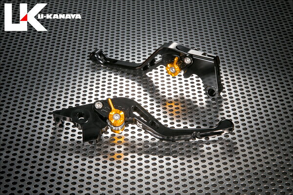 U-KANAYA ユーカナヤ GPタイプ アルミビレットレバーセット ZZR250 KAWASAKI カワサキ ブレーキ・クラッチレバーセット ハンドル周辺パーツ ハンドル レバーカラー：ブラック / アジャスターカラー：グリーン / レバータイプ：ショート(レバー部全長：約145mm)