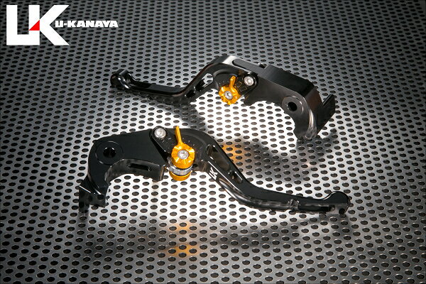 U-KANAYA ユーカナヤ GPタイプ アルミビレットレバーセット 1400GTR ZZR1400 ZX-14 KAWASAKI カワサキ ブレーキ・クラッチレバーセット ハンドル周辺パーツ ハンドル レバーカラー：ブラック / アジャスターカラー：ブルー / レバータイプ：ショート(レバー部全長：約145mm)