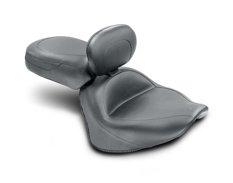 MUSTANG マスタング ヴィンテージツーピースシート ドライバーバックレスト付き/スタッド コンチョなし (Two-Piece Vintage Seat with Driver Backrest，No Studs，No Conchos)【SEAT SPRT DBR VIN VSTAR13】 YAMAHA ヤマハ シート シート関連 外装