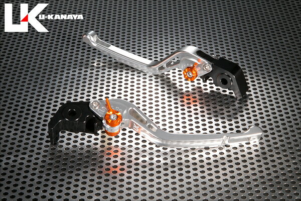 U-KANAYA ユーカナヤ GPタイプ アルミビレットレバーセット 990SUPER DUKE KTM ブレーキ・クラッチレバーセット ハンドル周辺パーツ ハンドル レバーカラー：シルバー / アジャスターカラー：ブラック / レバータイプ：ロング(レバー部全長：約175mm)