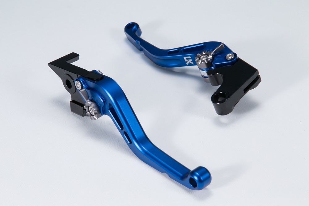 U-KANAYA ユーカナヤ スタンダードタイプ アルミビレットレバーセット GS1200SS SUZUKI スズキ ブレーキ・クラッチレバーセット ハンドル周辺パーツ ハンドル レバーカラー：マットブルー / アジャスターカラー：マットオレンジ