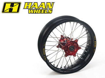 HAAN WHEELS ハーンホイール ホイール本体 リアモタードコンプリートホイール　R5.50／17インチ カラー：イエロー カラー：ゴールド CRF250R (04-13)