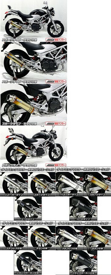 WirusWin ウイルズウィン ダイナミックマフラースポーツタイプJMCA VTR250 HONDA ホンダ フルエキゾーストマフラー マフラー