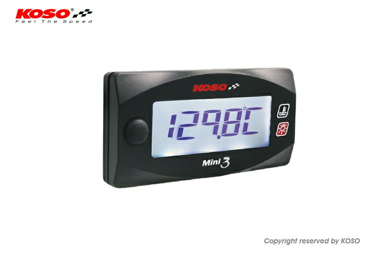 KOSO コーソー インジケーター MINI 3 シリンダーヘッド温度計 （YAMAHA FI車種用） FIモデル 汎用