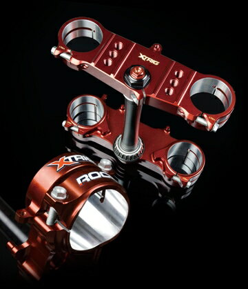 XTRIG エックストリッグ TRIPLE CLAMP ROCS Pro (トリプル クランプ ロックス プロ) YZ125 YAMAHA ヤマハ トリプルツリー・ステム・アンダーブラケット ハンドル