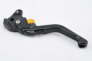 RDmoto アールディーモト アジャスタブルクラッチレバーショート(Adjustable clutch lever - SHORT) アジャストカラー：ブラック レバーカラー：レッドアルマイト