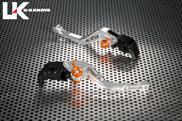 U-KANAYA ユーカナヤ GPタイプ アルミビレットレバーセット RSV mille 04-08、RSV R 04-08 APRILIA アプリリア ブレーキ・クラッチレバーセット ハンドル周辺パーツ ハンドル レバーカラー：シルバー / アジャスターカラー：グリーン