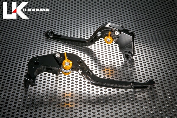 U-KANAYA ユーカナヤ GPタイプ アルミビレットレバーセット RSV4 APRILIA アプリリア ブレーキ・クラッチレバーセット ハンドル周辺パーツ ハンドル レバーカラー：ブラック / アジャスターカラー：グリーン / レバータイプ：ロング(レバー部全長：約175mm)