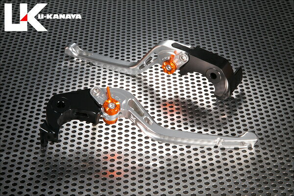 U-KANAYA ユーカナヤ GPタイプ アルミビレットレバーセット ブレーキ・クラッチレバーセット ハンドル周辺パーツ ハンドル レバーカラー：シルバー / アジャスターカラー：シルバー / レバータイプ：ロング(レバー部全長：約175mm)