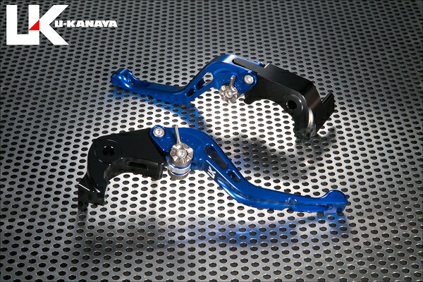 U-KANAYA ユーカナヤ GPタイプ アルミビレットレバーセット ブレーキ・クラッチレバーセット ハンドル周辺パーツ ハンドル レバーカラー：ブルー / アジャスターカラー：オレンジ / レバータイプ：ショート(レバー部全長：約145mm)