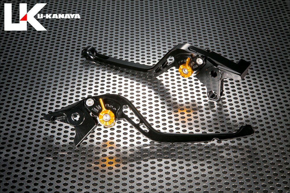 U-KANAYA ユーカナヤ GPタイプ アルミビレットレバーセット ゼファー1100RS ゼファー1100 KAWASAKI カワサキ ブレーキ・クラッチレバーセット ハンドル周辺パーツ ハンドル レバーカラー：ブラック / アジャスターカラー：レッド