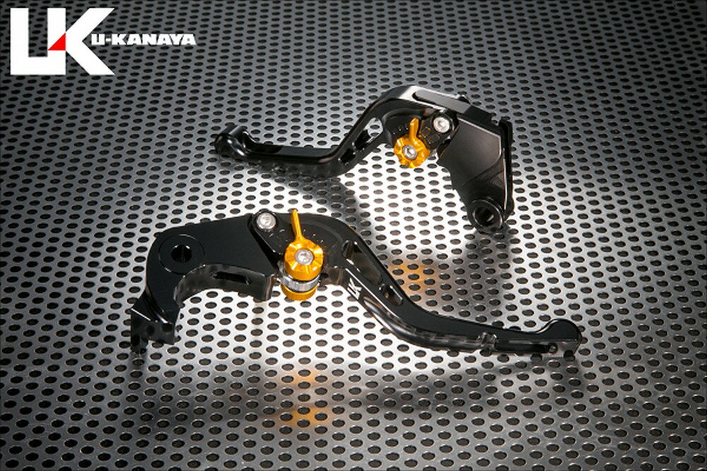 U-KANAYA ユーカナヤ GPタイプ アルミビレットレバーセット Z1000 水冷 ニンジャ1000 Z1000SX KAWASAKI カワサキ ブレーキ・クラッチレバーセット ハンドル周辺パーツ ハンドル レバーカラー：ブラック / アジャスターカラー：ブラック