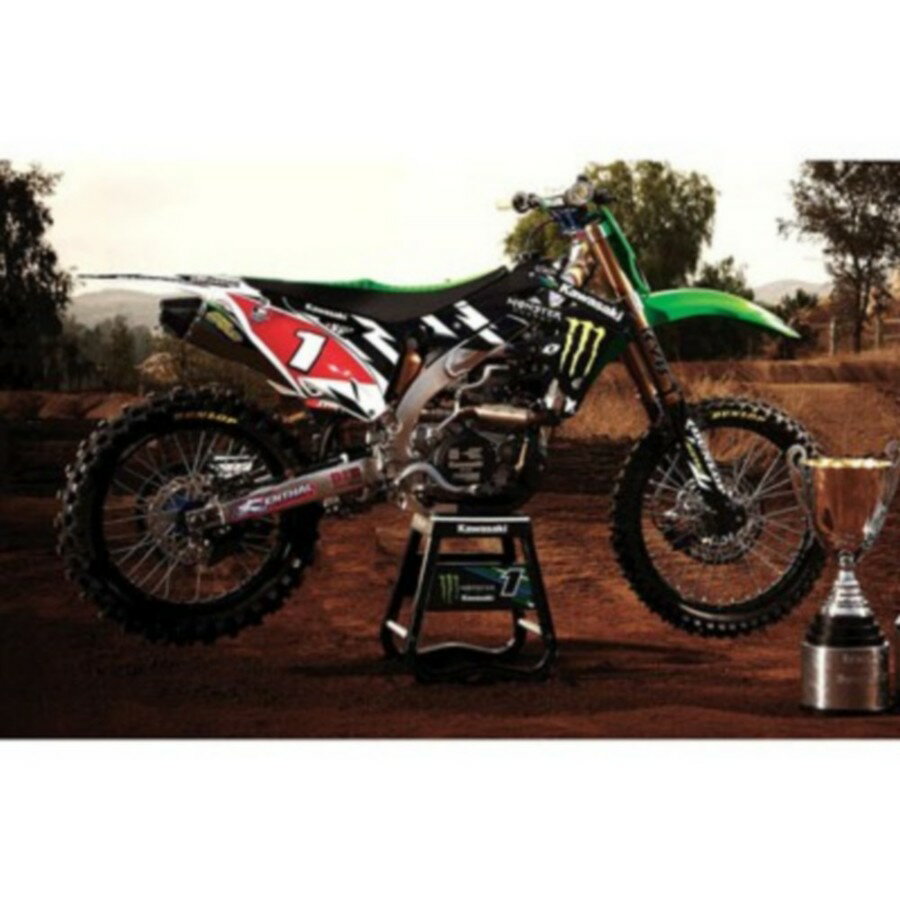 US KAWASAKI 北米カワサキ純正アクセサリー 2012 MONSTER ENERGY(R) KAWASAKI ファクトリーチーム グラフィックキット KX 450F 2012 KX 450F 2013