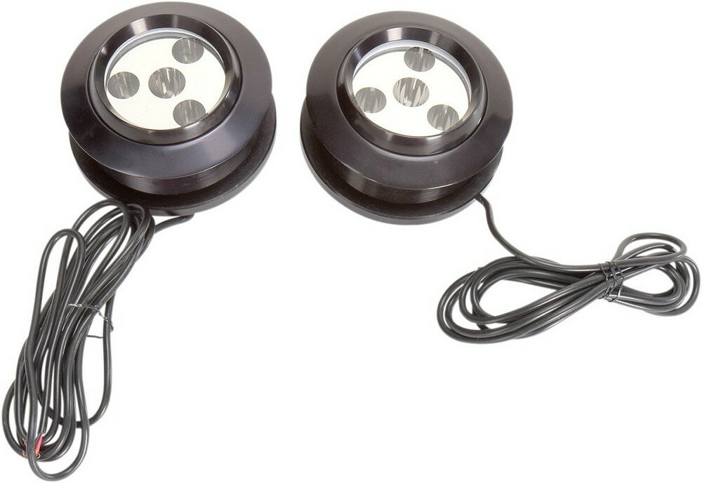 CUSTOM DYNAMICS カスタムダイナミックス ドライブランプ MEGA SPOTZ ブラック 【LIGHT DRV BLK [2001-0843]】 フォグランプ 灯火類 電装系