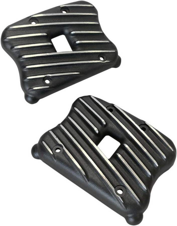 EMD イーエムデー ロッカーカバー リブ ブラックカット 【COVERS RCKR RIBBED BLKCUT [0940-1553]】 HARLEY-DAVIDSON ハーレーダビッドソン カムカバー・カムシャフトカバー エンジンパーツ エンジン
