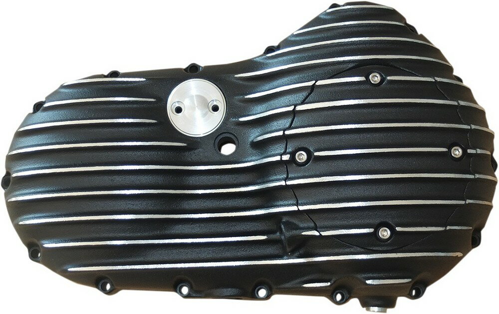 EMD イーエムデー プライマリカバー リブ ブラックカット 【COVER PRIMARY RIBD BLKCUT [1120-0383]】 XL 1200C Custom 1996 - 2003 1200S Sport 883C 1999 883R XLH 1200 1994 883 Deluxe 1995 Hugger HARLEY-DAVIDSON ハーレーダビッドソン ミッション・ギア エンジン