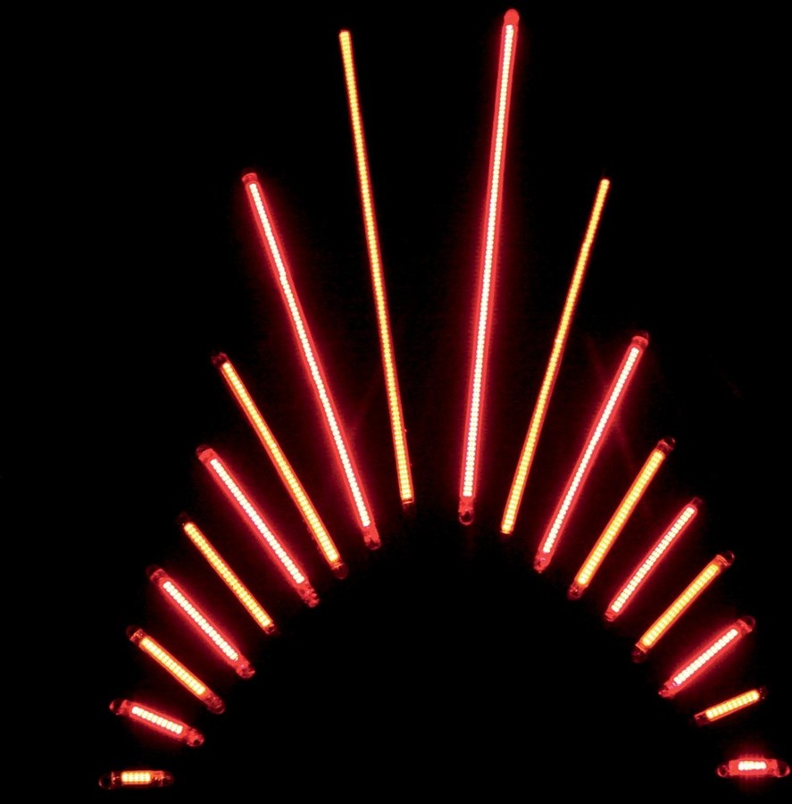 CUSTOM DYNAMICS カスタムダイナミックス アクセントランプ TRUFLEXモデル 45 レッド 【LIGHT TRUFLEX 45RED/RED [2040-0944]】 LED電装・LEDドレスアップパーツ 灯火類 電装系