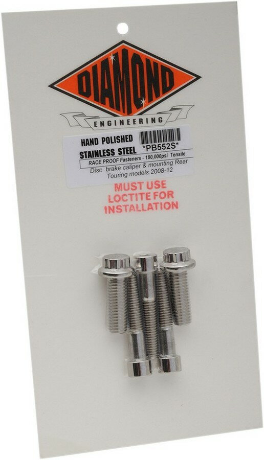 DIAMOND ENGINEERING ダイアモンドエンジニアリング ボルトキットR キャリパー 08-16 FLH 【BOLT KIT R CALPR08-16 [2401-0834]】 HARLEY-DAVIDSON ハーレーダビッドソン キャリパーボルト・マウントボルト ブレーキ