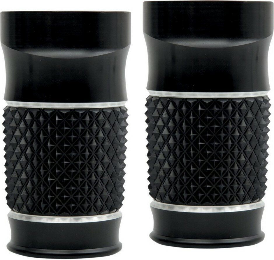 EDDIE TROTTA DESIGNS エディートロッタデザイン フォークスライダーカバー ブラック クロスカット【FORK SLIDERS CRSSCUT B [0411-0053]】 HARLEY-DAVIDSON ハーレーダビッドソン フォークブーツ・フォークカバー サスペンション 足回り