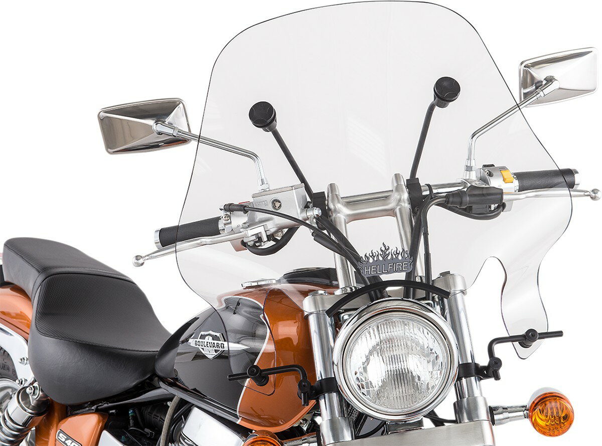SLIPSTREAMER スリップストリーマー ウインドシールド 18' HELLFIRE クリアー【WSHLD 18'HELLFIRE， CLR】 YAMAHA ヤマハ VICTORY ヴィクトリー TRIUMPH トライアンフ SUZUKI スズキ KAWASAKI カワサキ HONDA ホンダ スクリーン 外装