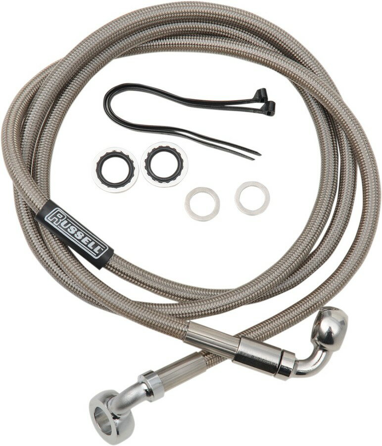 RUSSELL ラッセル BRK HOSE 54' 90DEG7／16X90 [1741-2490] HARLEY-DAVIDSON ハーレーダビッドソン ブレーキホース・クラッチホース ブレーキ