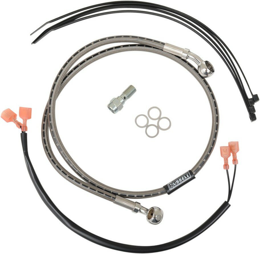 RUSSELL ラッセル R．BRAKE LINE 00-06 FLST／C [08838DS] HARLEY-DAVIDSON ハーレーダビッドソン ブレーキホース・クラッチホース ブレーキ
