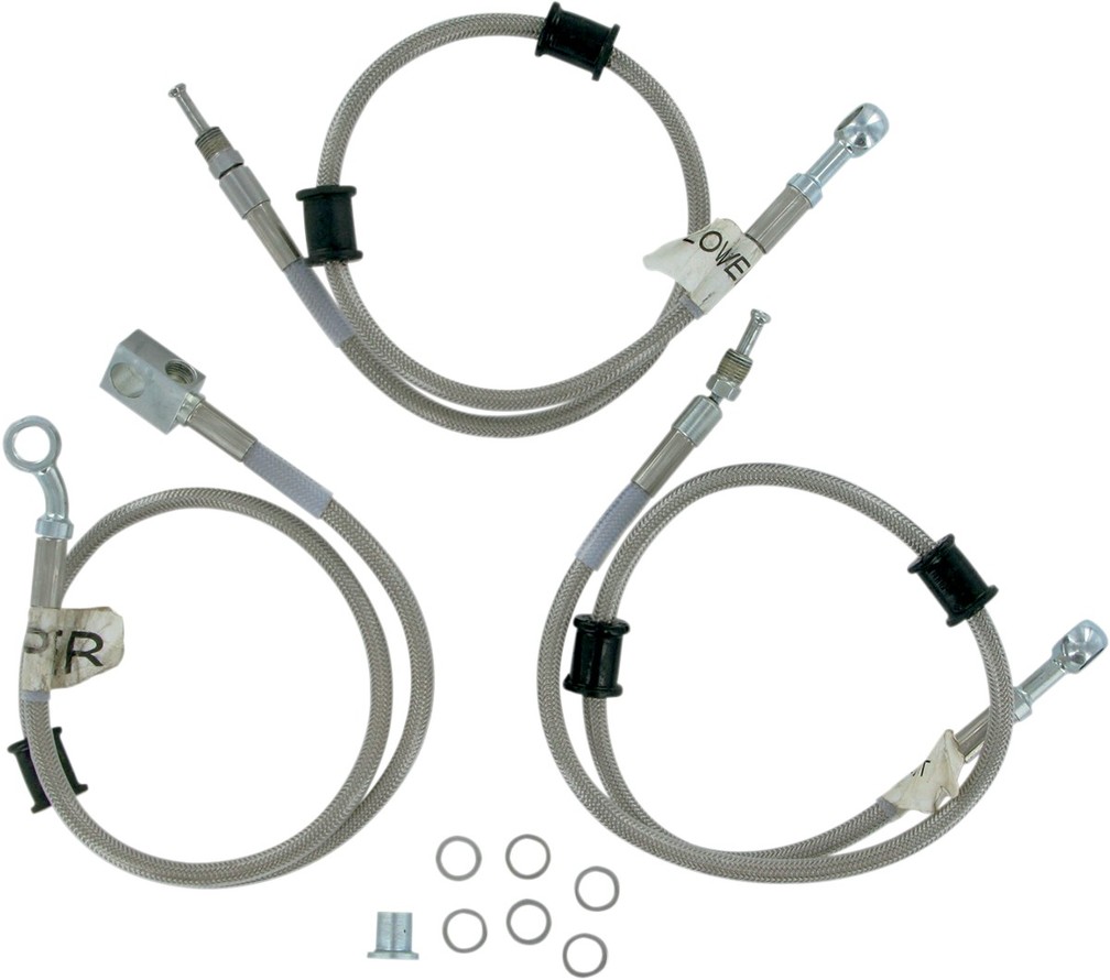 RUSSELL ラッセル LINE，BRAKE FRT TRX450R +3 [1741-0628] Sportrax 2004 - 2005 HONDA ホンダ ブレーキホース・クラッチホース ブレーキ