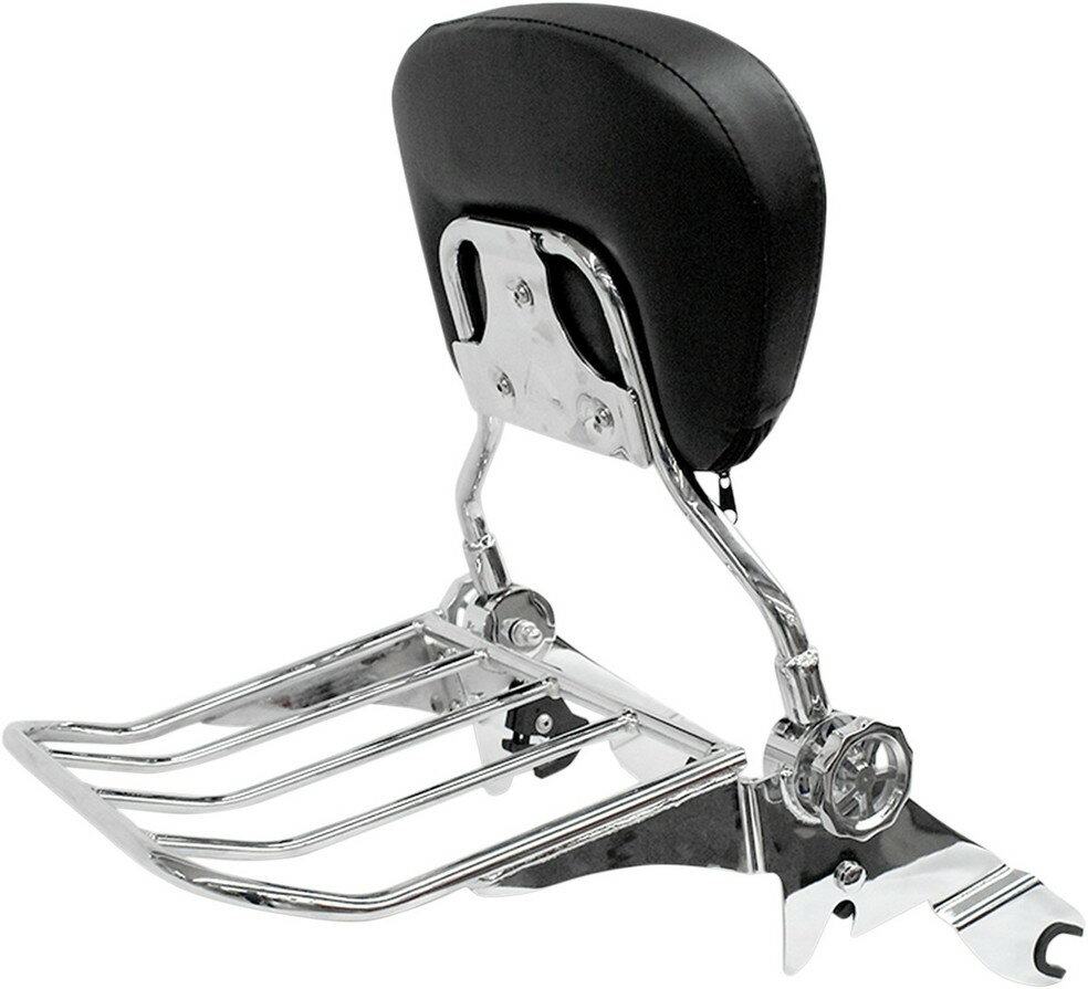 RIVCO PRODUCTS リブコプロダクツ バックレスト/ラック HARLEY-DAVIDSON 【BACKREST AND RACK HD [1501-0554]】 Street Glide Trike - FLHXXX 2010 2011 Tri Ultra Classic FLHTCUTG 2009 2017 ハーレーダビッドソン バックレスト 外装