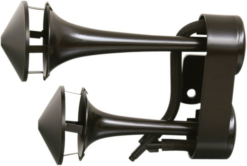 ■商品概要カラー：ブラックU.S.A.製：○音量(db)：128専用設計：-スタイル：純正補修パーツタイプ：イアーホーンCOLOR：BlackMADE IN THE U．S．A．：YesSOUND LEVEL (db)：128SPECIFIC APPLICATION：NoSTYLE：OEM ReplacementTYPE：Air Horn■詳細説明・Waterproof dual-trumpet air horns give a loud warning blast of 128 dB・Trumpets， mounts and brackets are triple-chrome-plated or powder-coated black・Include horn assembly， air compressor， relay， simple wiring， cone-shaped dust／bug covers， mounting hardware and complete installation instructions・Air horns mount to the frame down tubes or engine guards; air compressor mounts to the frame behind a side cover or under seat・Use the stock horn button; bolt-on， plug-in installation■注意点※取り扱い説明書は英語となります。※輸入商材の為、納期が遅れる場合がございます。あらかじめご了承ください。■適合車種GL1800 F6B 2001 - 2016&ensp;GL1800 F6B 2001 - 2016 GL1800 Gold Wing&ensp;GL1800 Gold Wing 年式: 01-16 ■商品番号AHMULTIBK