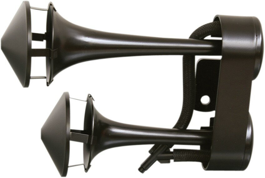 RIVCO PRODUCTS リブコプロダクツ HORNS AIR UNIVERSAL BLK [2107-0083] GL1800 F6B 2001 - 2016 Gold Wing HONDA ホンダ ホーン 電装系