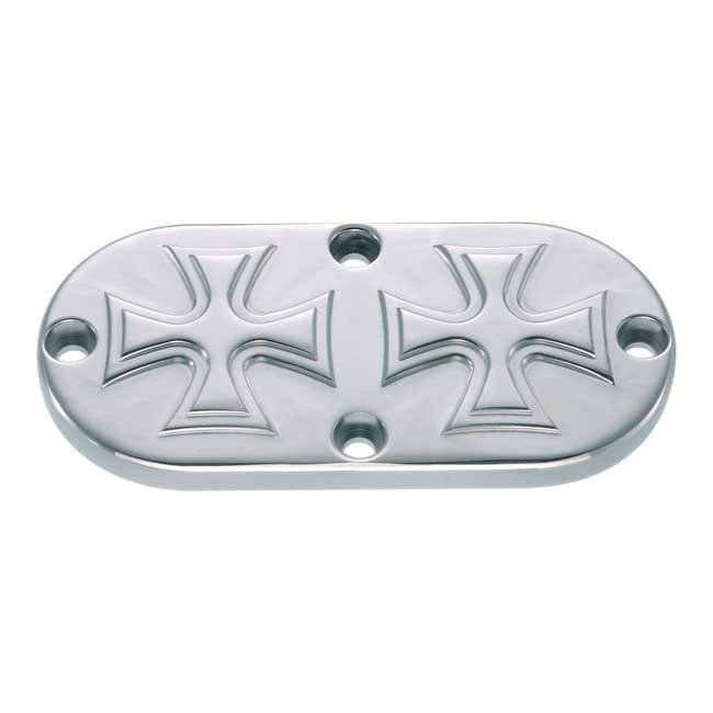 HELLS KITCHEN CHOPPERS ヘルズキッチンチョッパーズ インスペクションカバー MALTESE CROSS【INSPECTION COVER CROSS】 99-06 TCA/B EXCL 2006 DYNA HARLEY-DAVIDSON ハーレーダビッドソン その他エンジンカバー エンジンパーツ エンジン