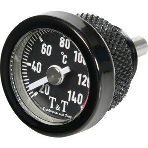 T&T ティーアンドティー OIL TEMPERATURE GAUGE YAMAHA， BLACK