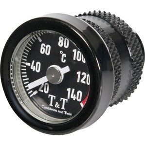 楽天ウェビック　楽天市場店T&T ティーアンドティー OIL TEMPERATURE GAUGE SUZUKI VARIOUS， BLACK