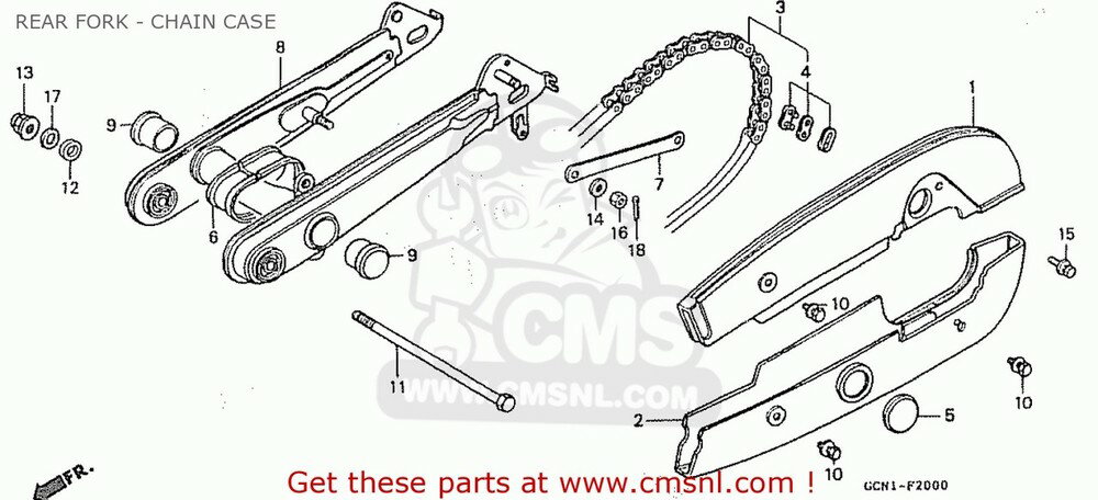 CMS २ SWINGARM AS*R165* (JDM) C50L LITTLE CUB V JAPAN X Y HONDA ۥ 󥰥 ­