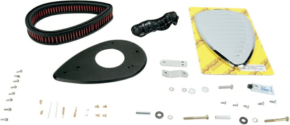 BARON バロン ビッグエアクリーナーキットコメット VS650用 【BIG AIR KIT COMET VS650 [1010-0494]】 XVS650 V-Star Custom 1998 - 2015 XVS650A Classic YAMAHA ヤマハ エアクリーナー・エアクリーナーエレメント 吸気関連 エンジン