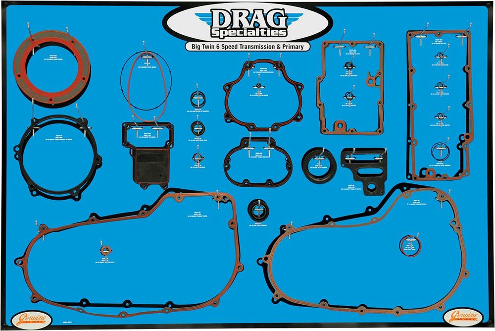 Drag Specialties ドラッグスペシャリティーズ ボードガスケット トランスミッション BT 2006-17用 【BOARD GSKT TRAN06-17 [0934-2017]】 HARLEY-DAVIDSON ハーレーダビッドソン ミッション・ギア エンジンパーツ エンジン