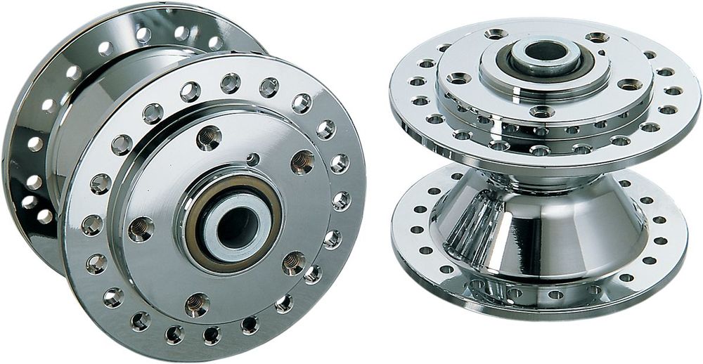 Drag Specialties ドラッグスペシャリティーズ フロントハブ クローム XL/FXR 1984-99用 【CHR HUB 84-99 XL，FXR FRNT [DS-380028]】 HARLEY-DAVIDSON ハーレーダビッドソン ハブ ホイール関連 足回り